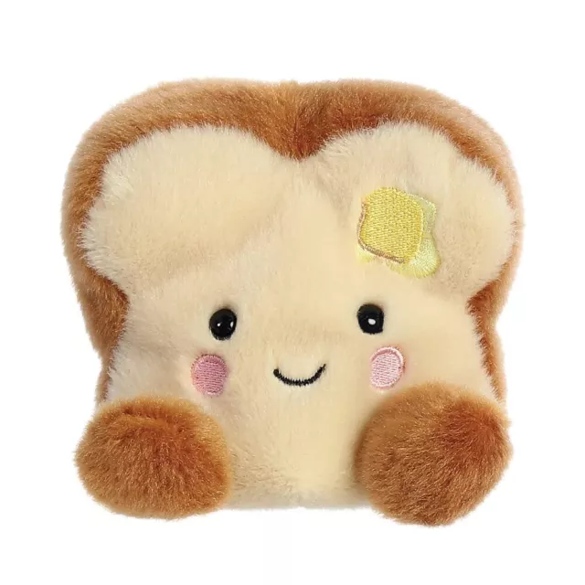 Aurora, 33574, Palm Pals Buttery Toast, 5In, Eco-friendly soft toy, Brown, Mediu