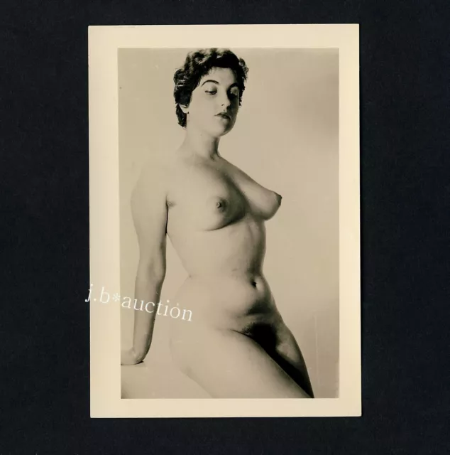 #433 RÖSSLER AKTFOTO / NUDE WOMAN STUDY * Vintage 1950s Studio Photo - no PC !