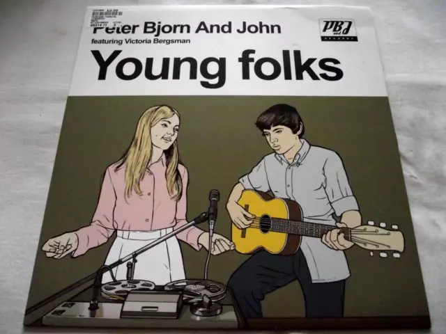 PETER BJORN AND JOHN Feat. VICTORIA BERGSMAN ~ YOUNG FOLKS ** 2007 WICHITA 12"