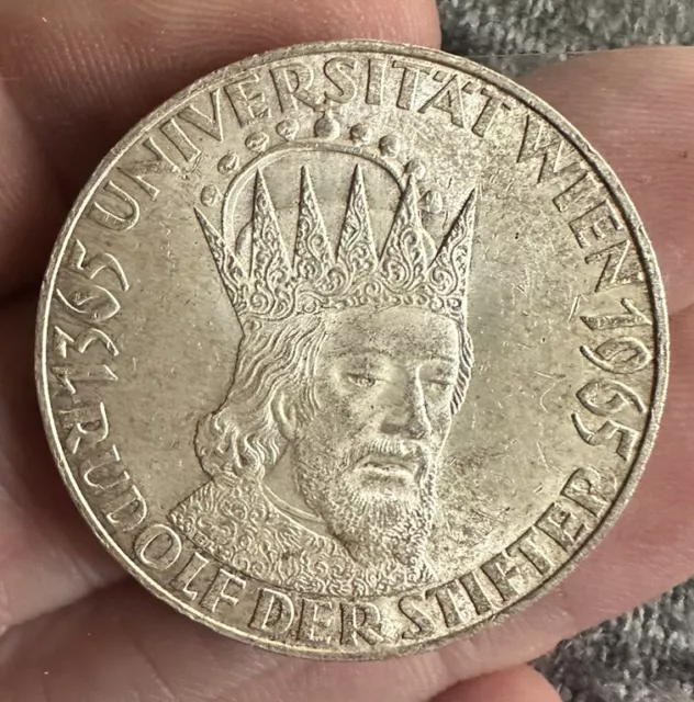 Austria 50 Shillings 1965 Silver AUNC