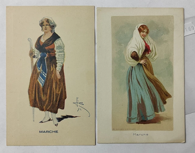 Regione Marche-Costumi-Lotto 2 Cartoline-C3-169