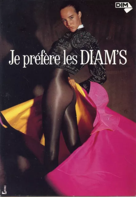 Carte Postale / Postcard / Publicitaire Dim / Je Prefere Les Diam's Photo Goude