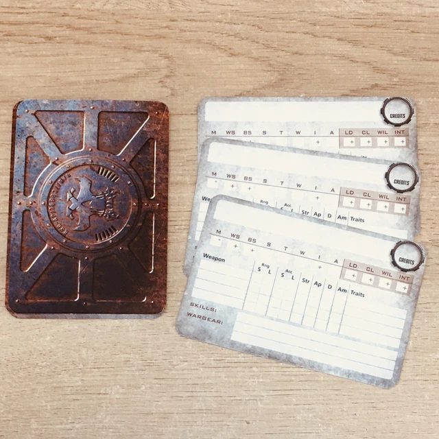 NECROMUNDA UNDERHIVE 2017 / Hive War 2021 Blank Fighter Cards x 22 £14. ...