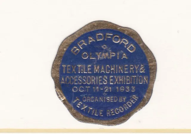 Bradford & Olympia Textil Exh 1933 Grossbritannien (31) Cinderellas