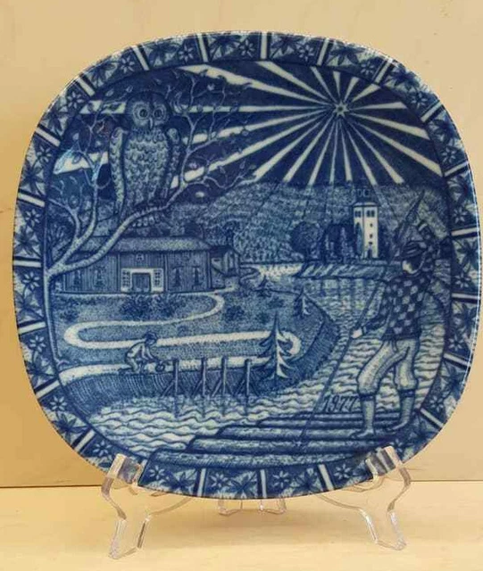Christmas Plate Julen Rorstrand Sweden Collection 1977  Limited Edition