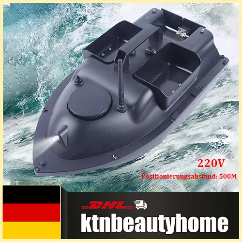 500m Futterboot Bausatz RC Fischköder Boot Köderboot Baitboat Nachtangeln 2kg DE