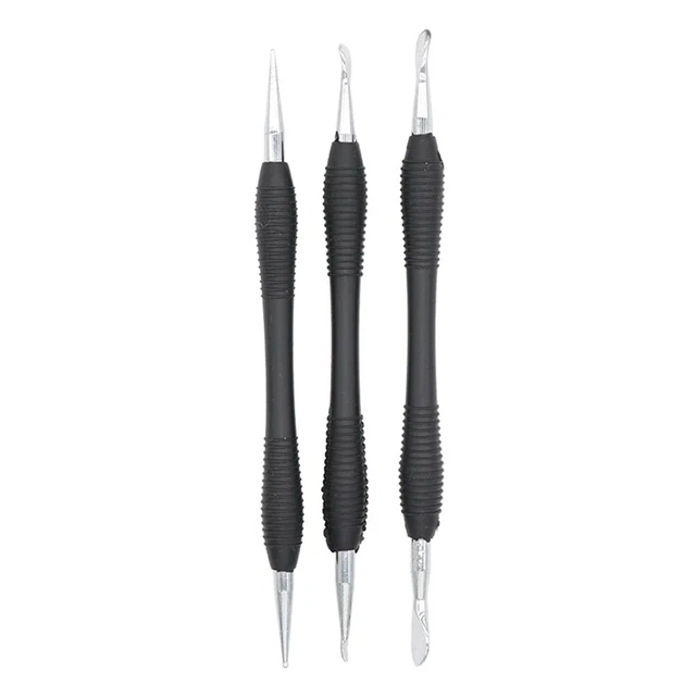 Leather Sculpting Tool Pointed Pen Spoon Embossing Tool Stainless Steel