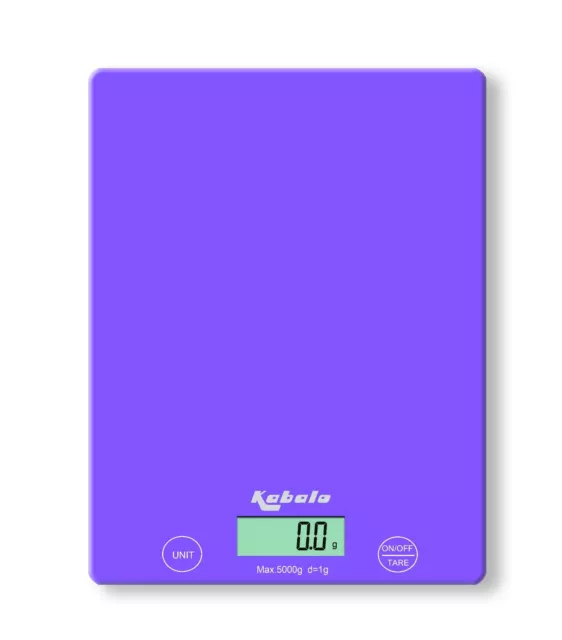 5kg Purple Digital Kitchen Scales LCD Electronic Cooking Food Prep Weighing UK