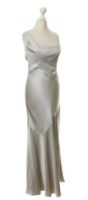 ESCADA ❤️ Seide * Kleid lang mit Swarovski * Gr.36 Neuwertig