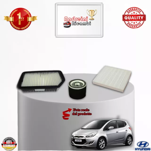 KIT TAGLIANDO FILTRI HYUNDAI ix20 1.4 16V 66KW 90CV DAL 2010 ->