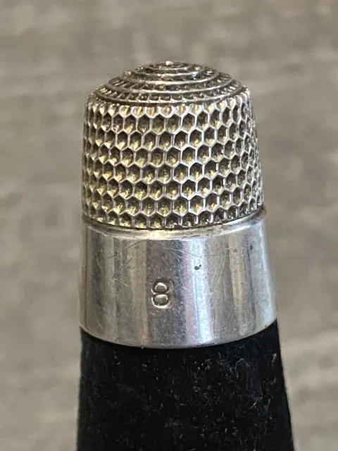 Antique American Sterling Silver Thimble by Simons Bros. * Circa 1900s