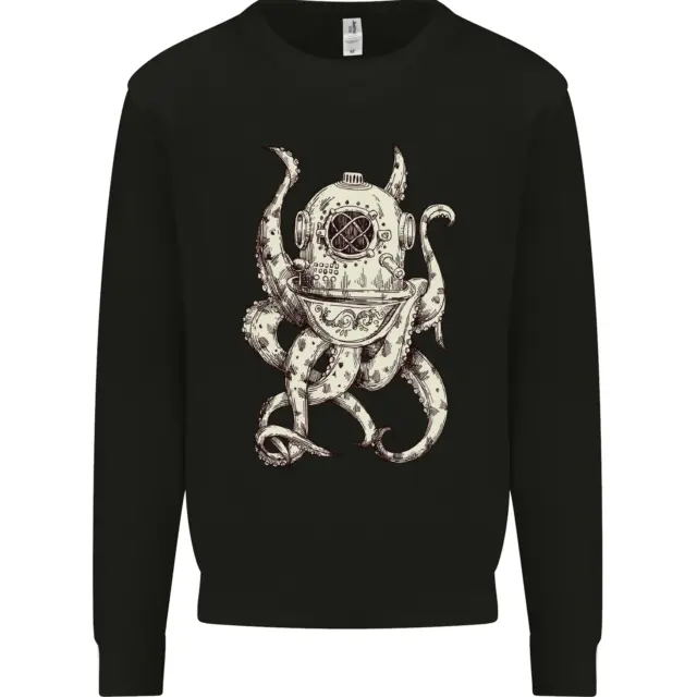 Steampunk Octopus Kraken Cthulhu Mens Sweatshirt Jumper