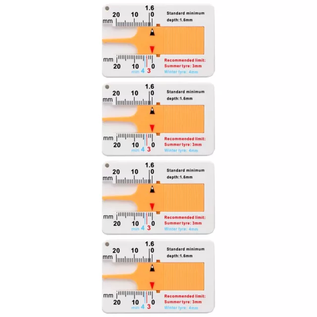Pneus de moniteur porter efficacement 4 pièces jauges de profondeur pour des me