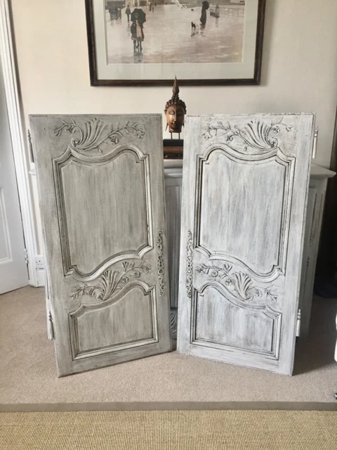 A pair of antique French doors/shutters