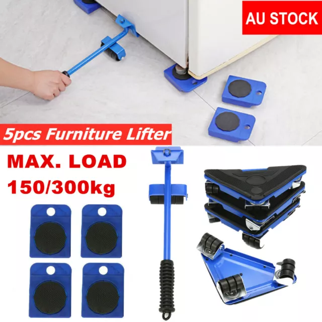 Heavy Furniture Moving System Lifter Kit with 4Pcs Slider Pad
