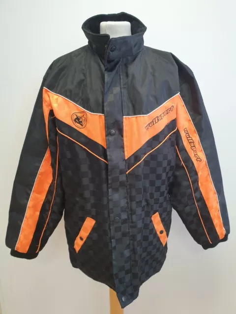 X94 Mens Wulfsport Black Orange Textile  Lightweight Biker Jacket Uk L Eu 52