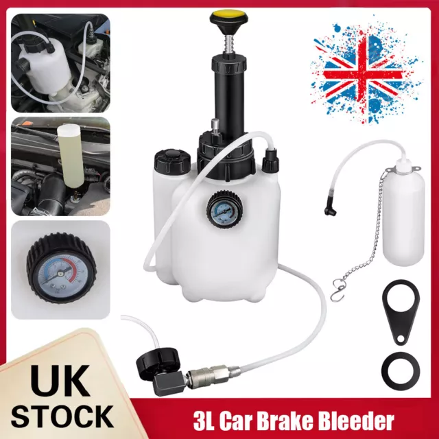 3L Brake System Clutch Fluid Pressure Bleeder Bleeding Bottle Kit Car Bleed Tool