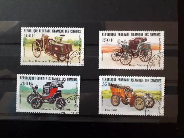 Superbe Serie Complete De  Timbres  Obliteres : Voitures Anciennes