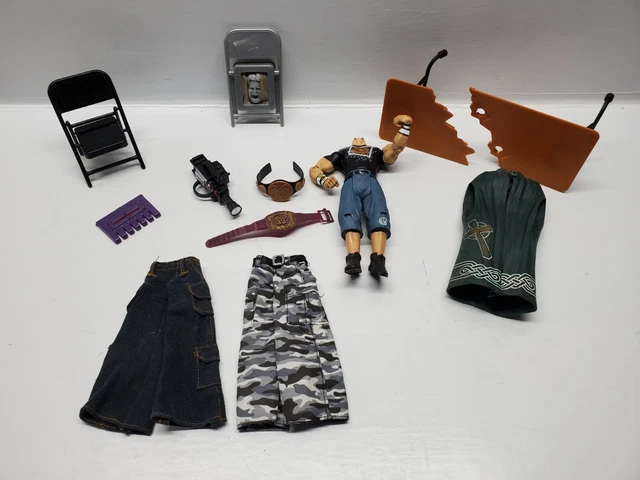 Wwe Wwf Action Figure Accessories Parts Table Chair Belt Sheamus Robe Hardy Pant