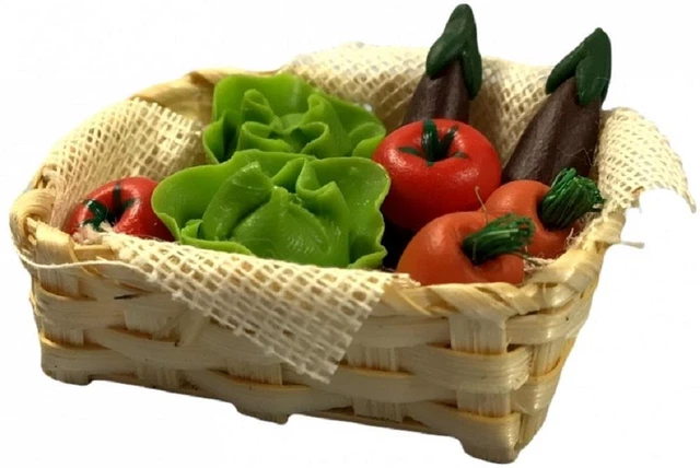 Odoria Panier à Linge Miniature 1/12 Accessoire Maison de Poupée, Blanc