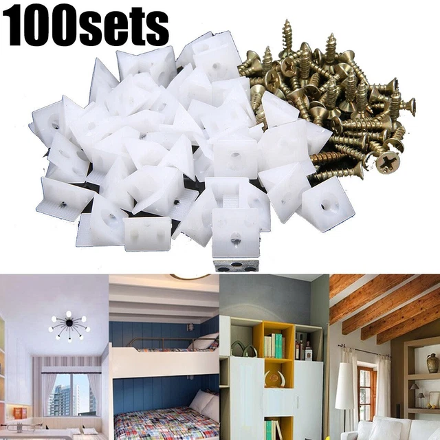 Paquet De 100 Meuble Coins for Coffre Tiroir Bas Festonnage Réparation Recoudre