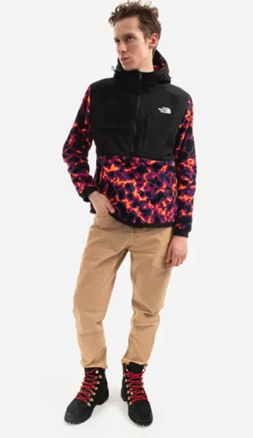 The North Face Mens Printed Denali 2 Anorak Fleece / BNWT / Marble Camo Print 2