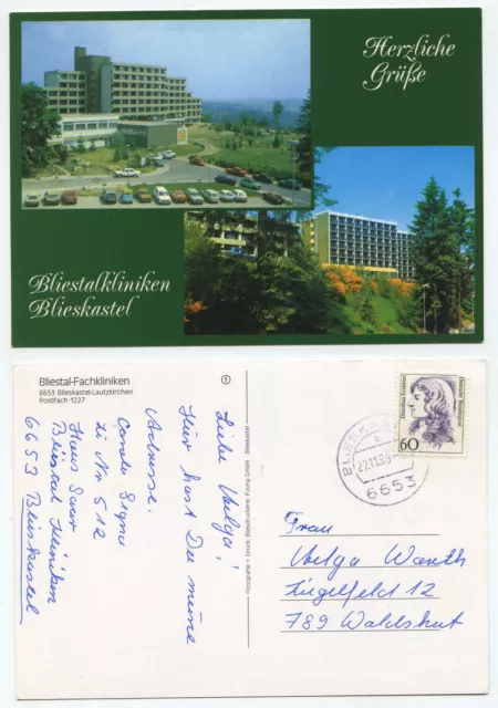 27410 - Bliestal-Kliniken - Blieskastel-Lautzkirchen - AK, gelaufen 27.11.1989