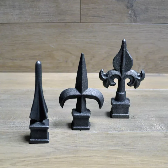 5/8" Cast Iron Spear, Finial, Spire, Ornamental Fence Topper Wrought Iron 2