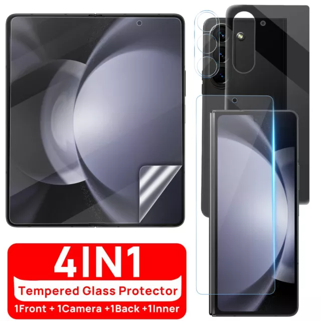 For Samsung Galaxy Z Fold 5 4 3 5G Tempered Glass Screen Lens Camera Protector