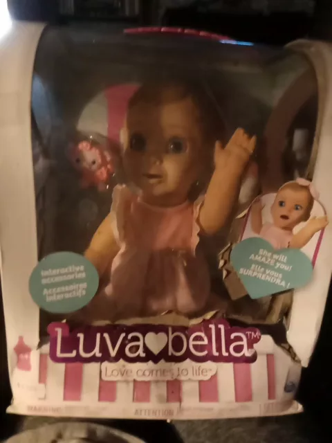 Luvabella Girl Baby Doll Interactive Light/Blonde Hair New Box Is Damaged