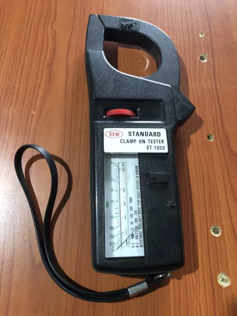 Vintage Sew Model St-1000 Standard Clamp On Tester Ammeter Clamp Ac