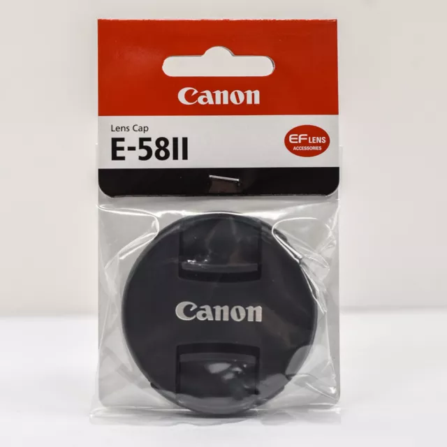 Genuine Canon E-58 II 58mm Front Lens Cap Genuine UK STOCK