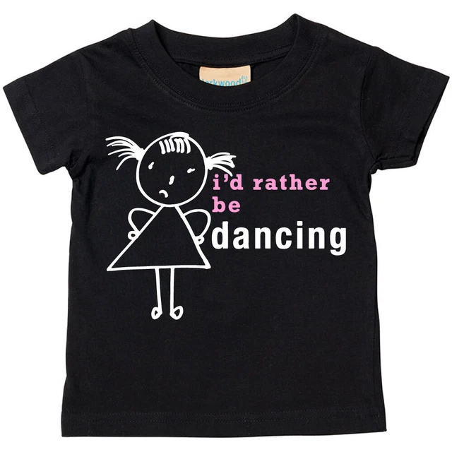 Maglietta danzante bambina I'd Rather Be bambino bambino disponibile nelle taglie 0-6 Mont