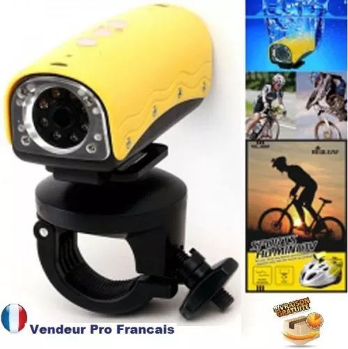 Camera Sport étanche Waterploof Embarquée HD 720P Vélo Auto Ski Moto Snowboard