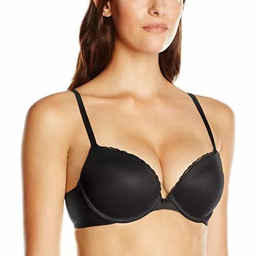 Calvin Klein L36815 Underwear Plunge Push-Up Bra Black Women's Size 38B