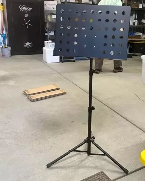 Music Stand - Collapsible Desk Orchestra Stand - Steel Tripod