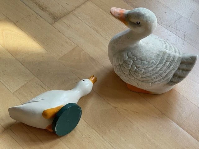 Handgeschnitzte Kanada-Gans Aus Holz – Deko-Figur Für Garten, Regal Oder Als Geschenk
