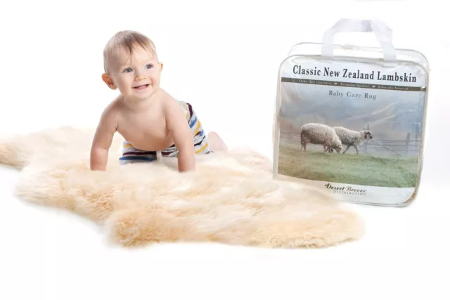 New Zealand Baby Sheepskin, Ethically Sourced, Silky Soft Natural Length Wool...