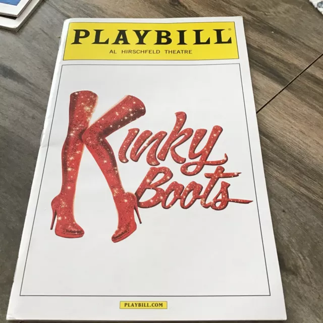KINKY BOOTS 2013 Broadway Playbill LENA HALL Billy Porter ANNALEIGH ASHFORD