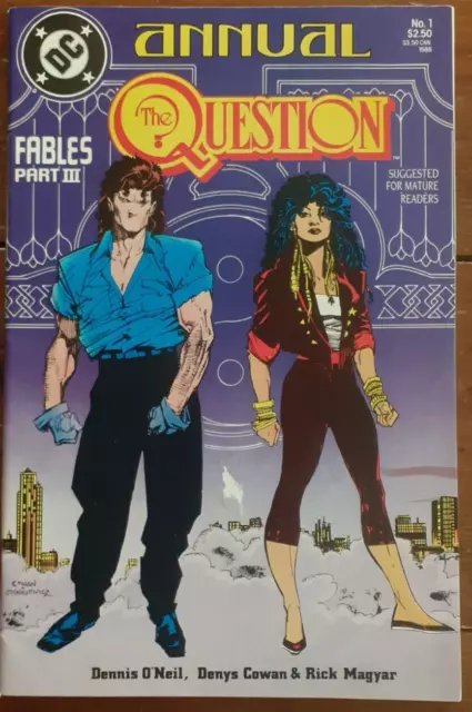 The Question Annual 1, Dc Comics, 1988, Vf-