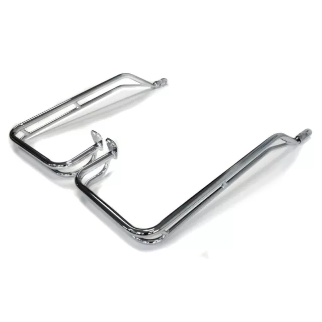 2x Saddlebag Support pour Harley Davidson Road King 09-13 Craftride Tour chrome