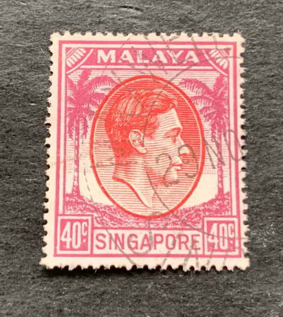 Singapore Malaya Malaysia 1948/51 - used stamp 40 C. Michel No. 16 /02