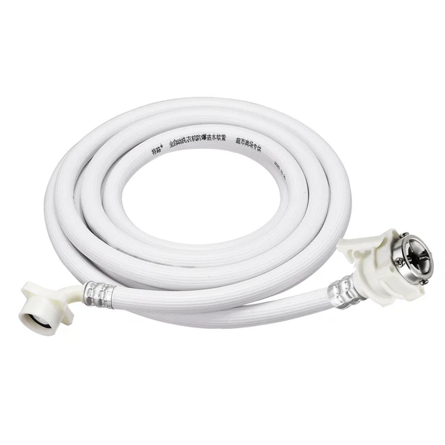 Anjing Connettore Per Tubo Ingresso Lavatrice/Lavastoviglie - Raccordo 3/4 X 3/4 Di Pollice In ABS - Bianco - Resistente Fino A 120°C