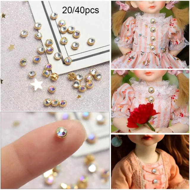 Belt Buckles DIY Shoes Necklace Ultra-small Diamond Buckle Mini Doll Buttons