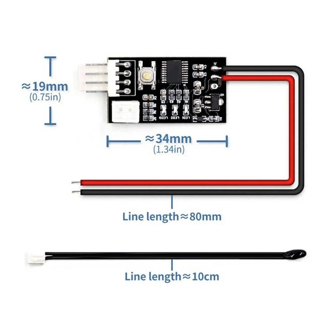VHM802 12 V PWM PC modulo controller velocità ventola facile installazione design compatto