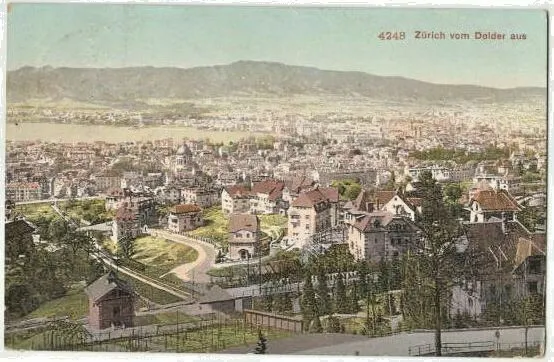 Ansichtskarte Zürich vom Dolder aus