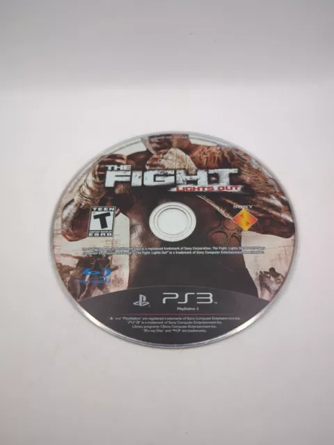 The Fight Lights Out PlayStation 3 PS3 Disc Only Tested Working