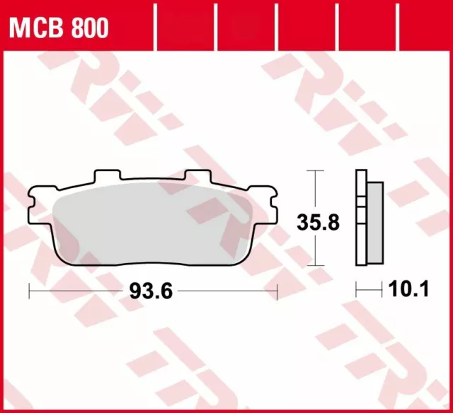 TRW Bremsbeläge hinten für Daelim ST 250 Sector Quad / XQ2 250 ABS