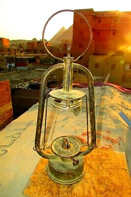 Vintage Oil Lamp Light Kerosene, Rare Antique Lantern, Unique Lamp 19th
