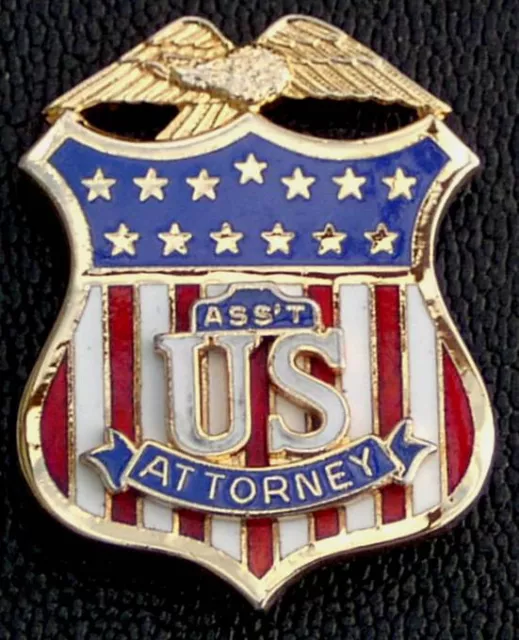 h/9***OLD-Policebadge: US ASS`T ATTORNEY